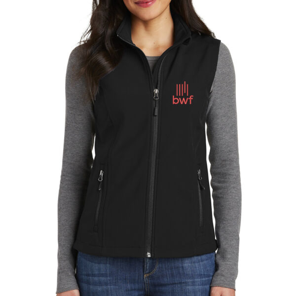 Port Authority Ladies Core Soft Shell Vest - Embroidered Logo Thumbnail