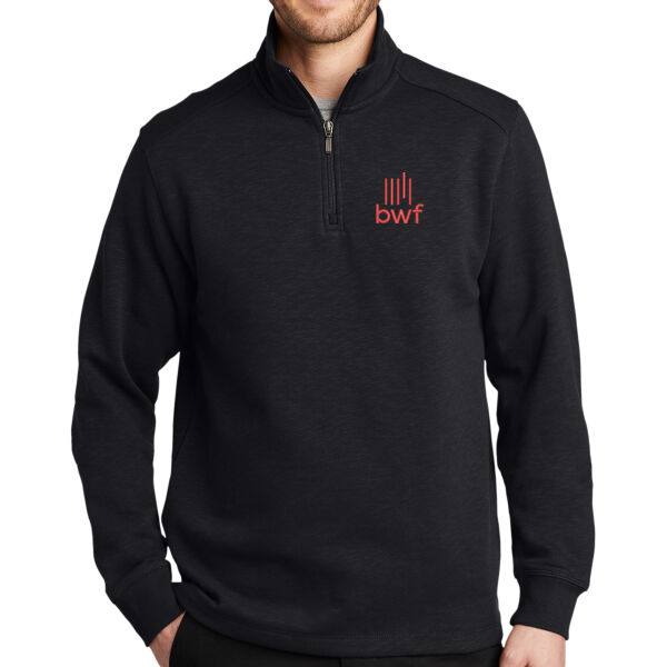 Port Authority Slub Fleece 1/4 Zip Pullover - Embroidered Logo Thumbnail
