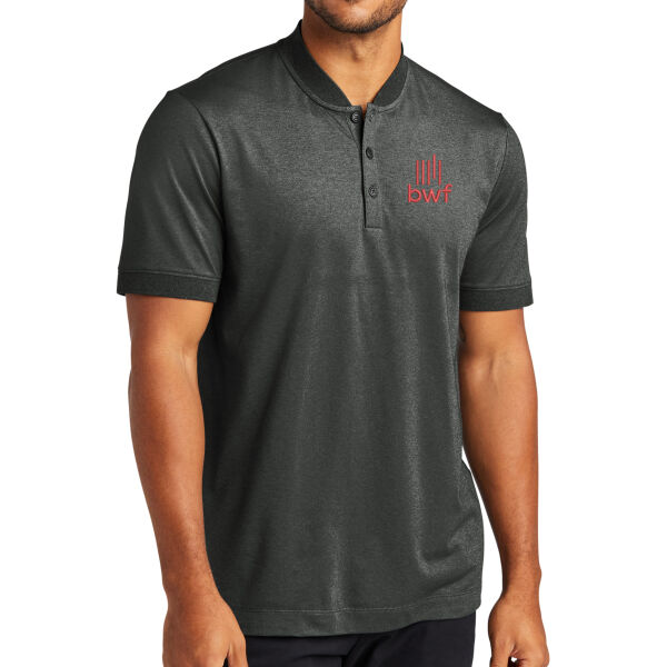 Mercer+Mettle™ Stretch Pique Henley - Embroidered Logo Thumbnail