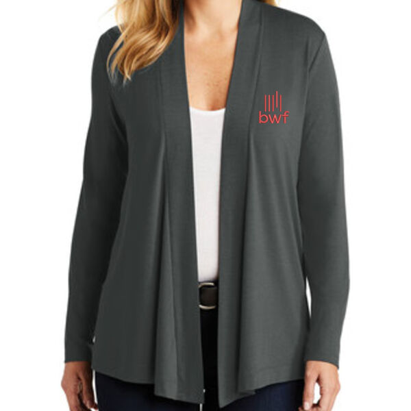 Port Authority Ladies Concept Open Cardigan - Embroidered Logo Thumbnail