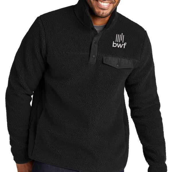 Port Authority® Camp Fleece Snap Pullover - Embroidered Logo Thumbnail
