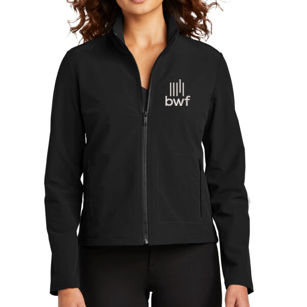 Mercer+Mettle™ Women’s Stretch Soft Shell Jacket - Embroidered Logo Thumbnail