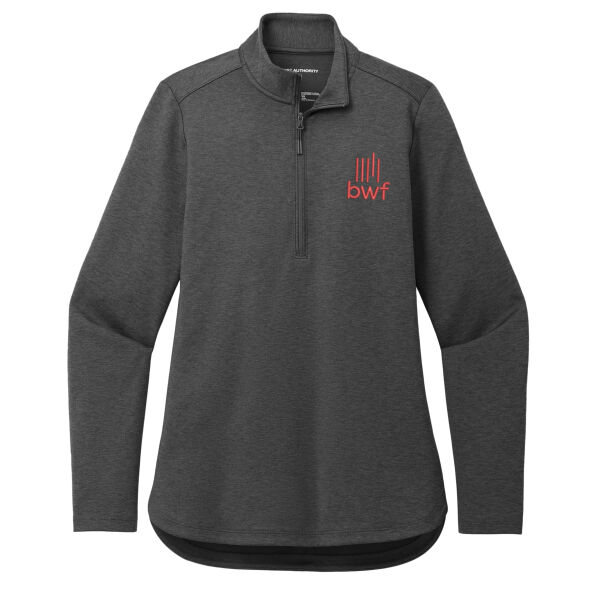 Port Authority® Ladies C-FREE® Double Knit 1/4-Zip - Embroidered Logo Thumbnail