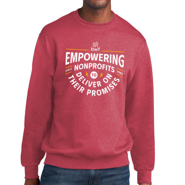 Port & Company Core Fleece Crewneck Sweatshirt - Printed Logo Thumbnail