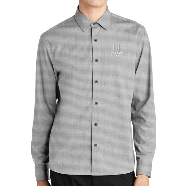 Mercer + Mettle Long Sleeve Stretch Woven Shirt - Embroidered Logo Thumbnail